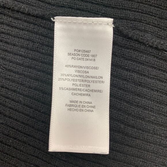 Splendid Retreat Cardigan Womens S Small Black Open Front Cashmere Blend Pockets - Picture 9 of 15